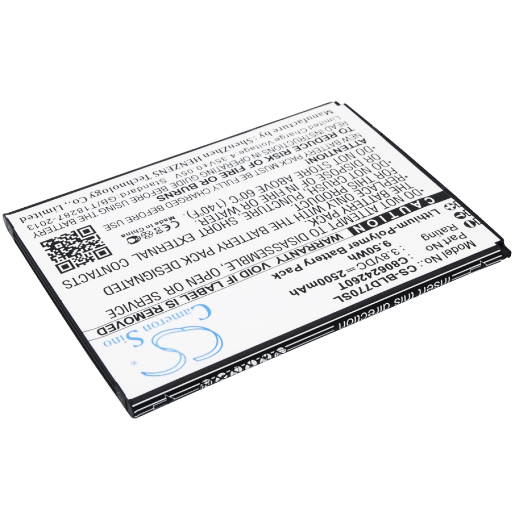 Compatible battery replacement for BLU C80624260T