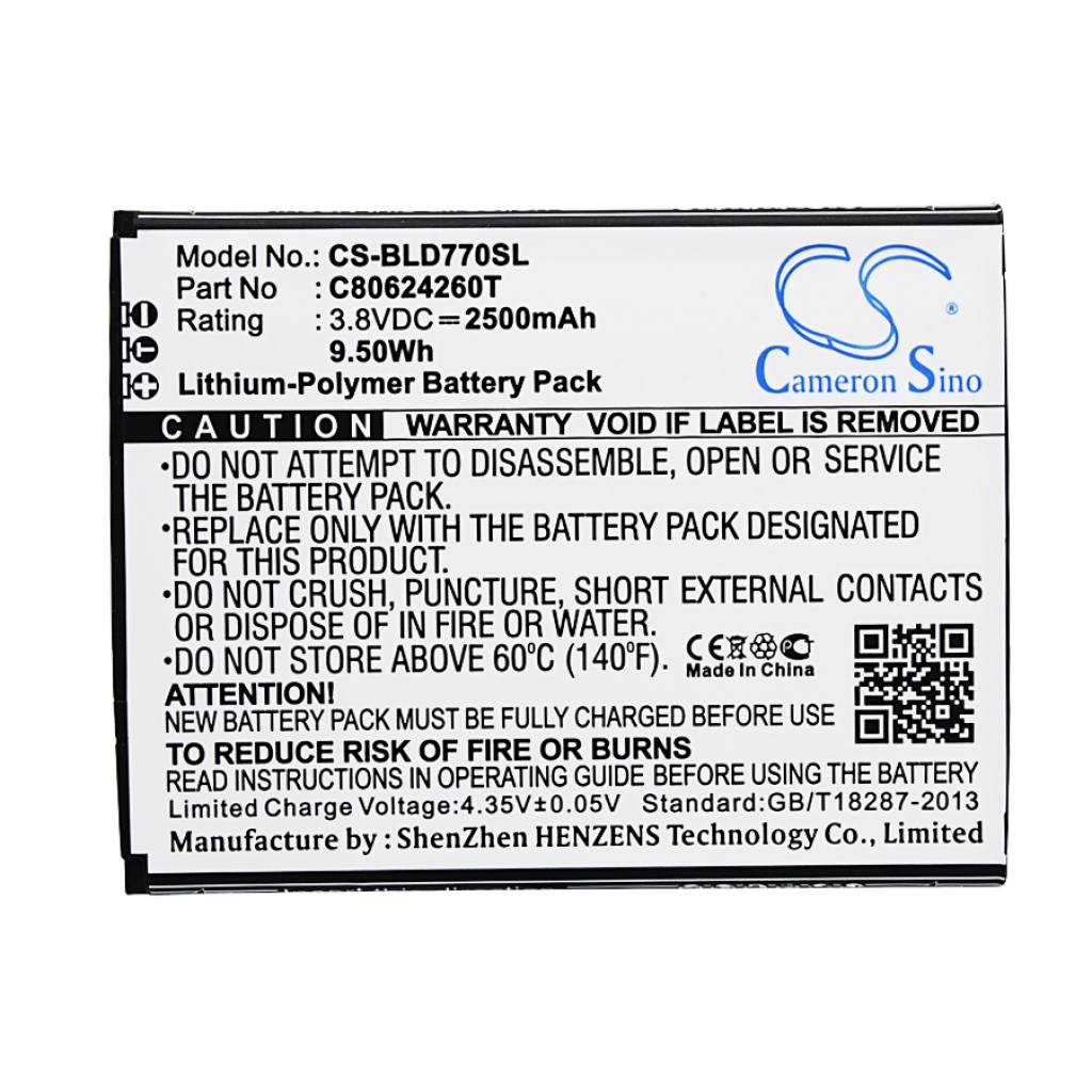 Batteries Remplace C80624260T