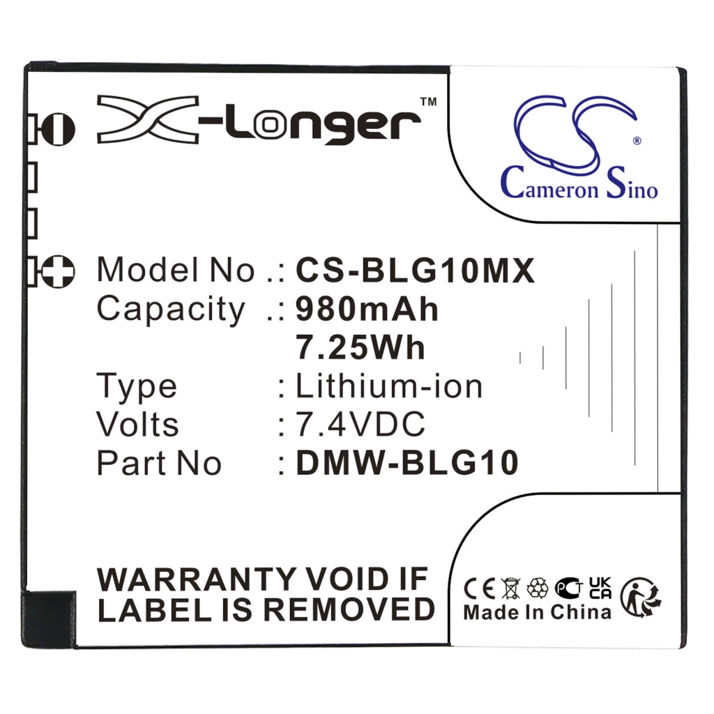 Batteries Remplace DMW-BLG10