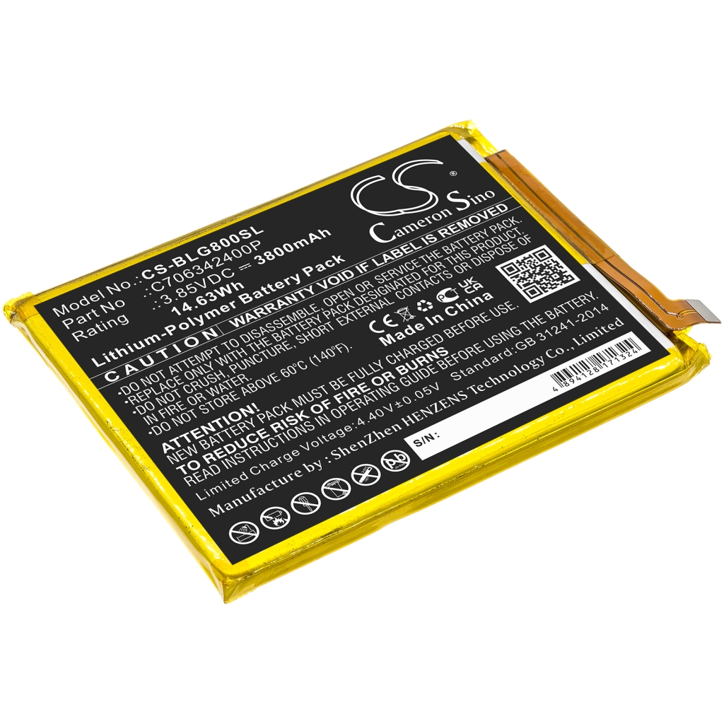 Compatible battery replacement for BLU C706342400P