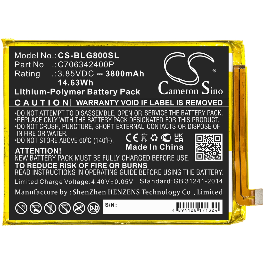 Battery Replaces C706342400P