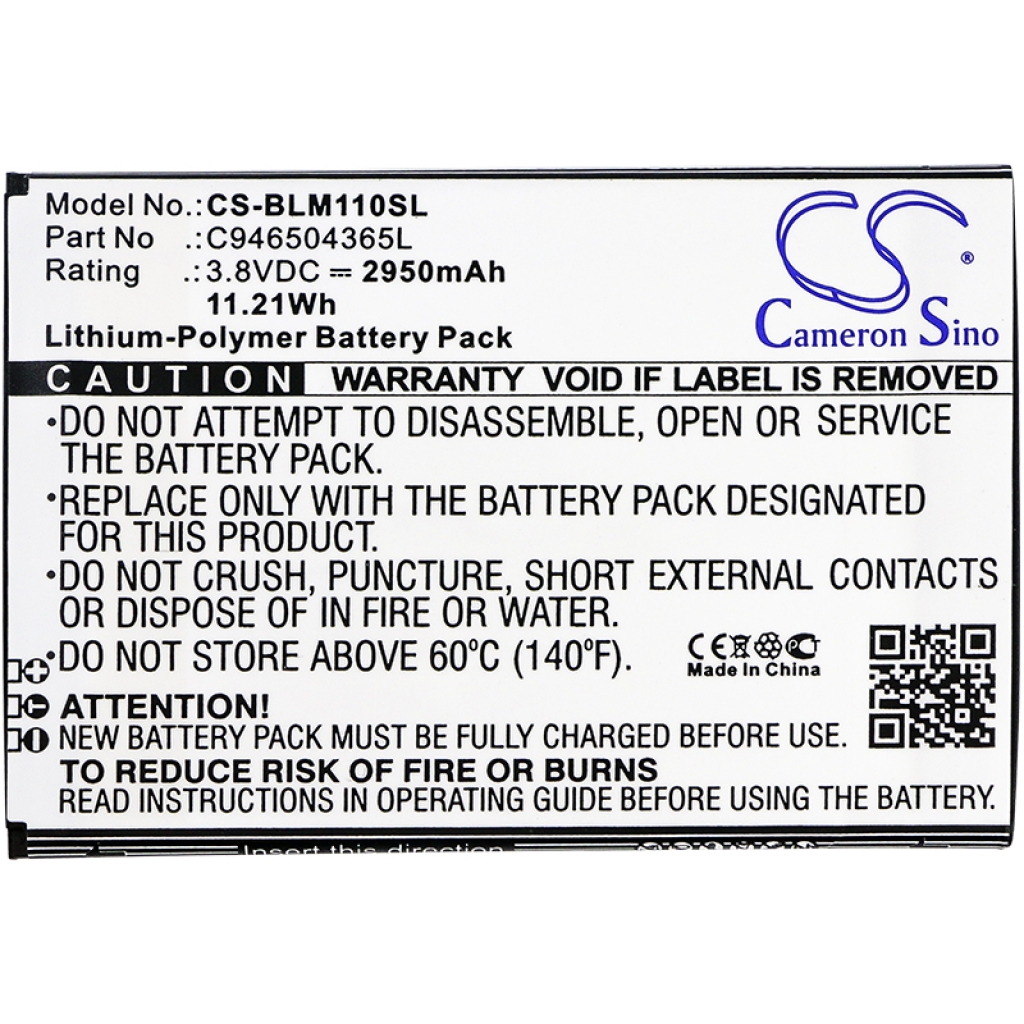 Compatible battery replacement for BLU C946504365L