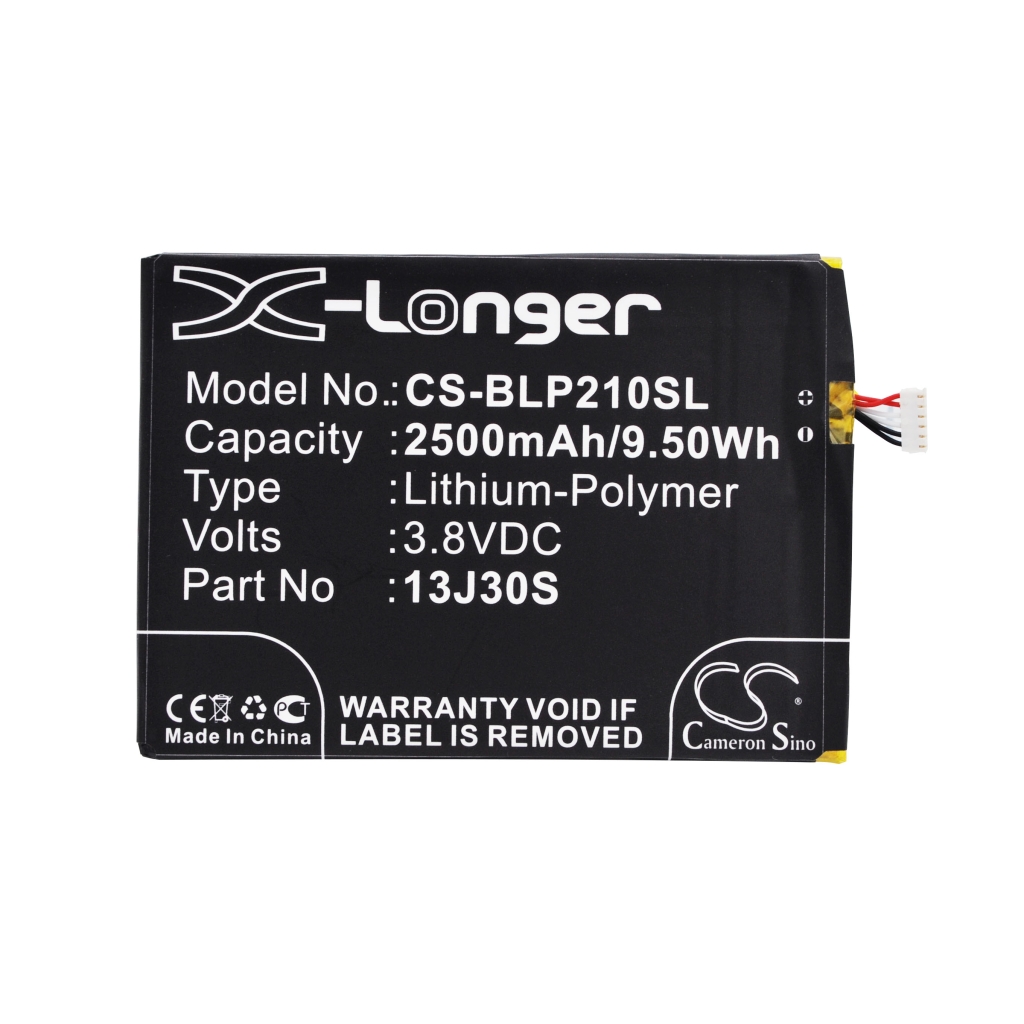 Compatible battery replacement for BLU 13J30S