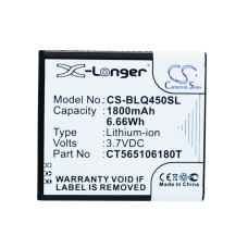 Compatible battery replacement for BLU CT565106180T