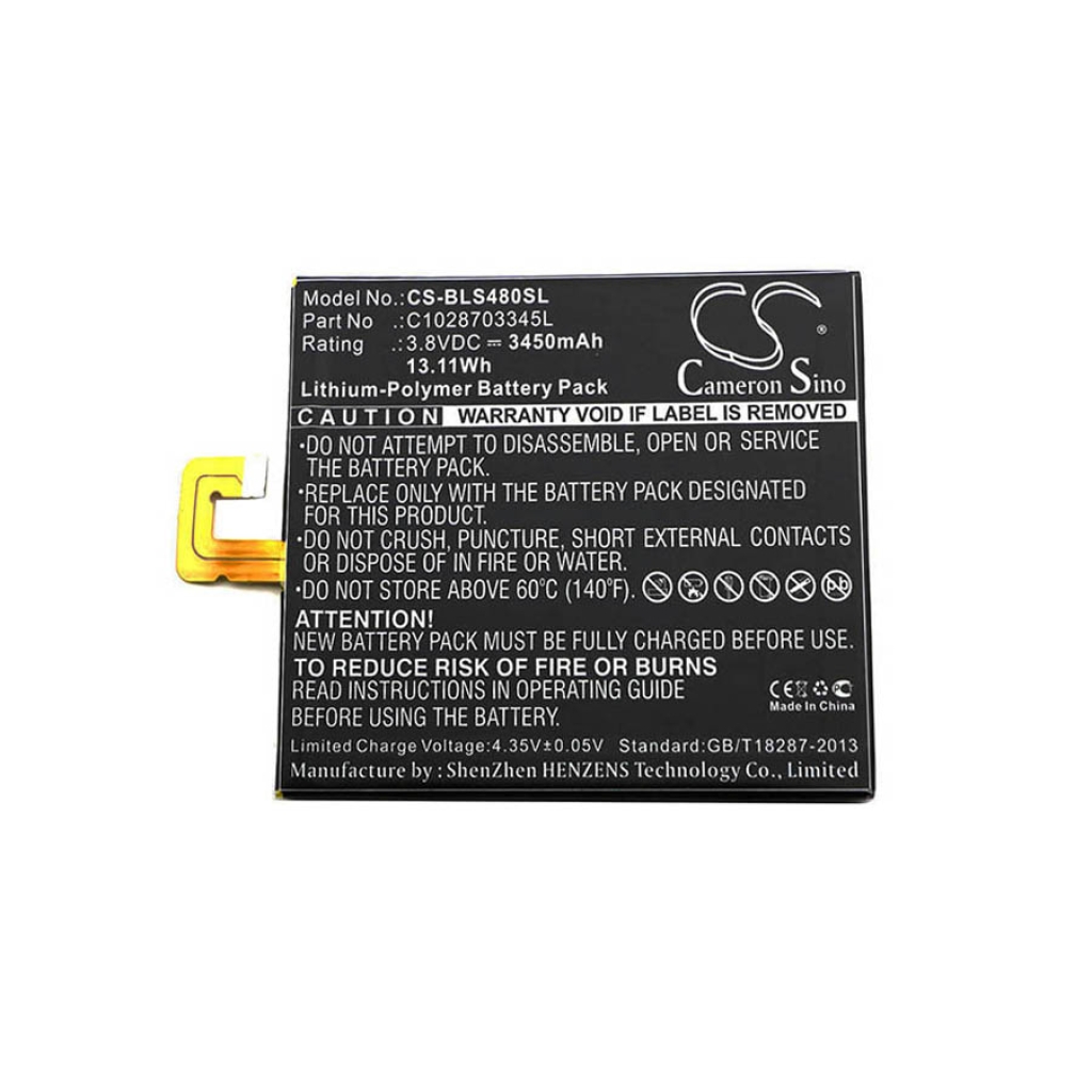 Compatible battery replacement for BLU C1028703345L