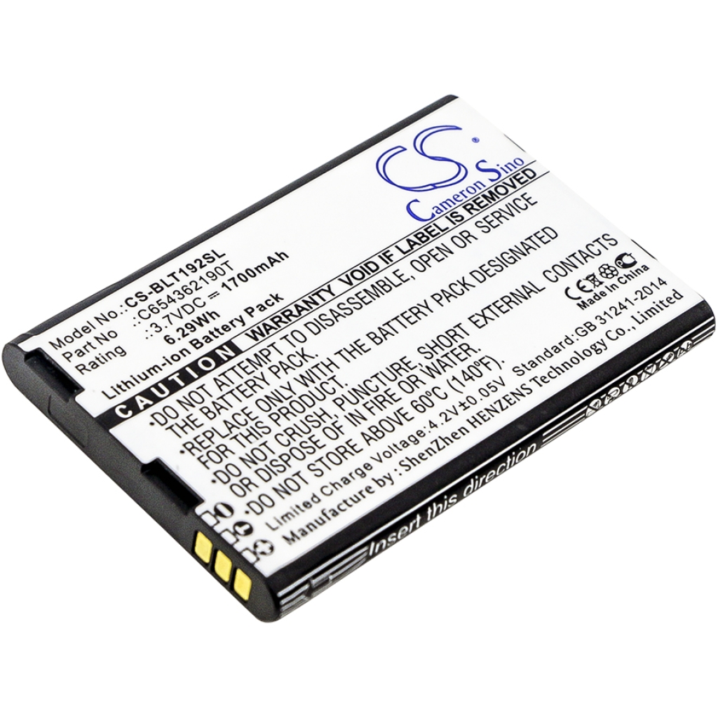 Compatible battery replacement for BLU C654362190T