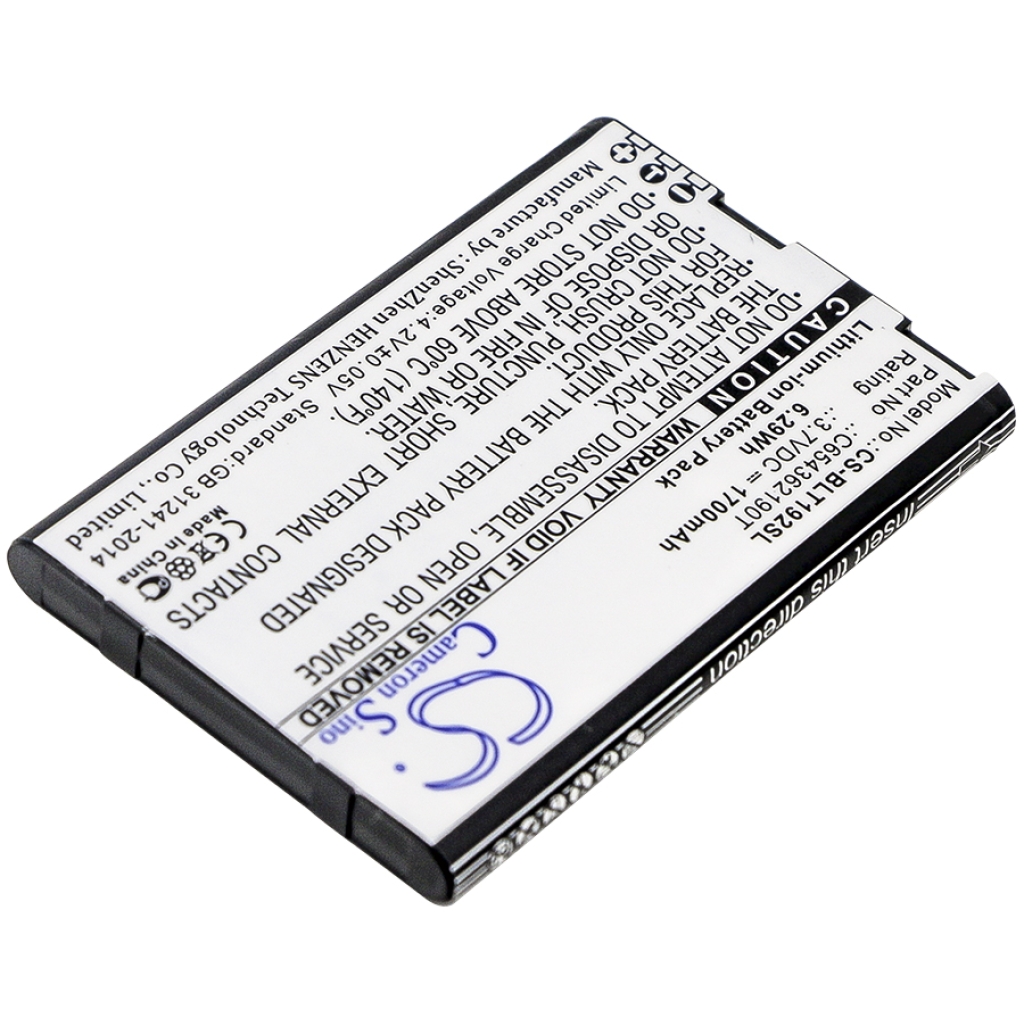 Compatible battery replacement for BLU C654362190T