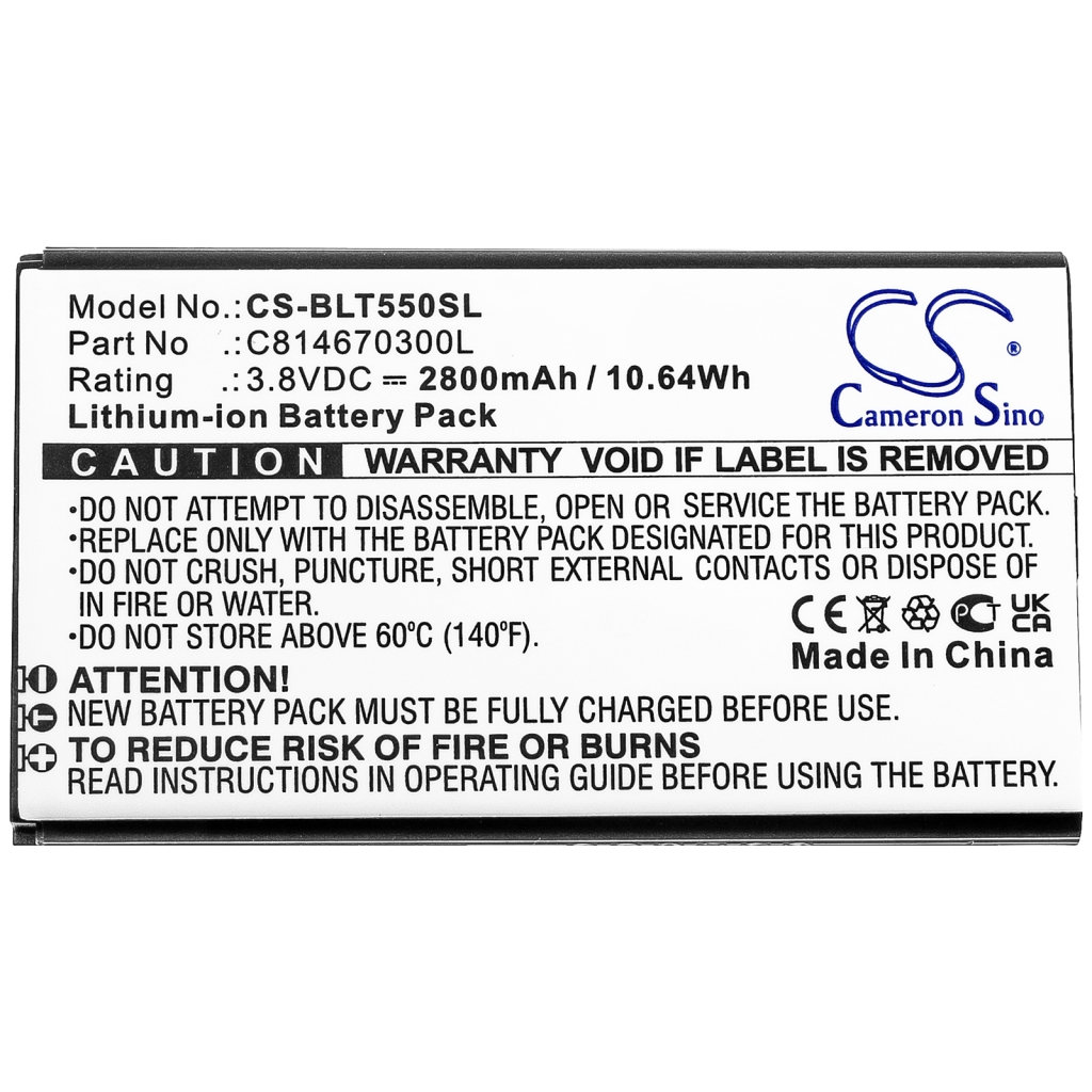 Compatible battery replacement for BLU C814670300L