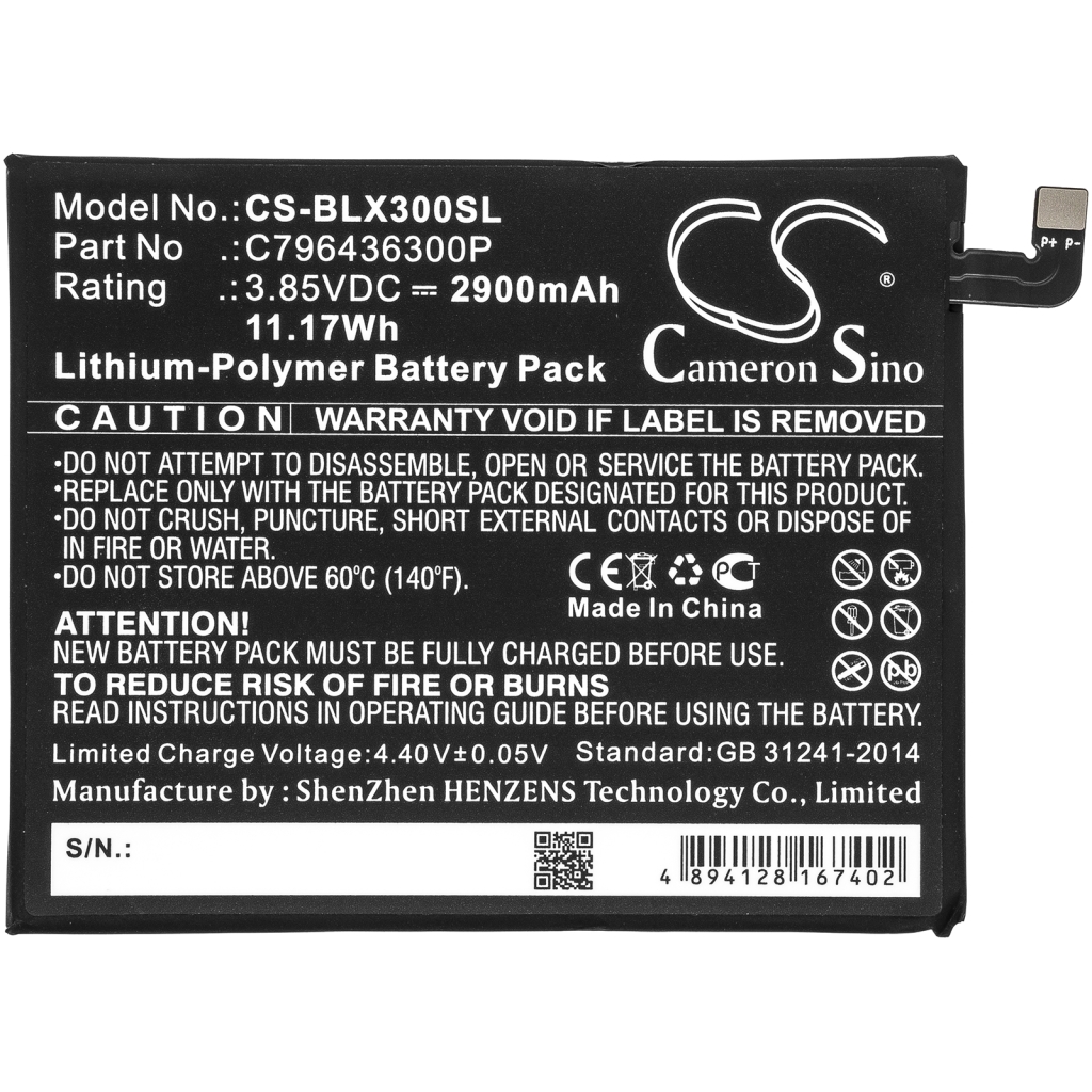 Battery Replaces C796436300P