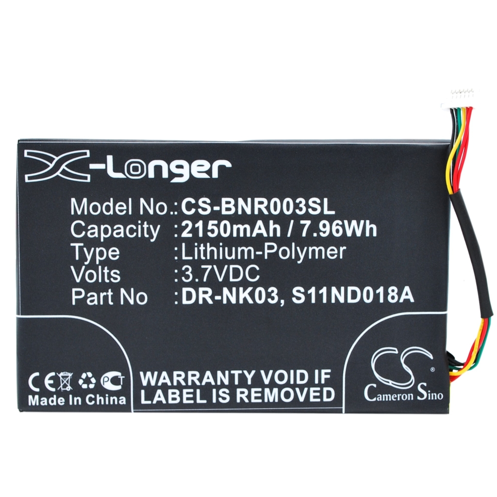 Batteries Ebook, eReader Batterie CS-BNR003SL