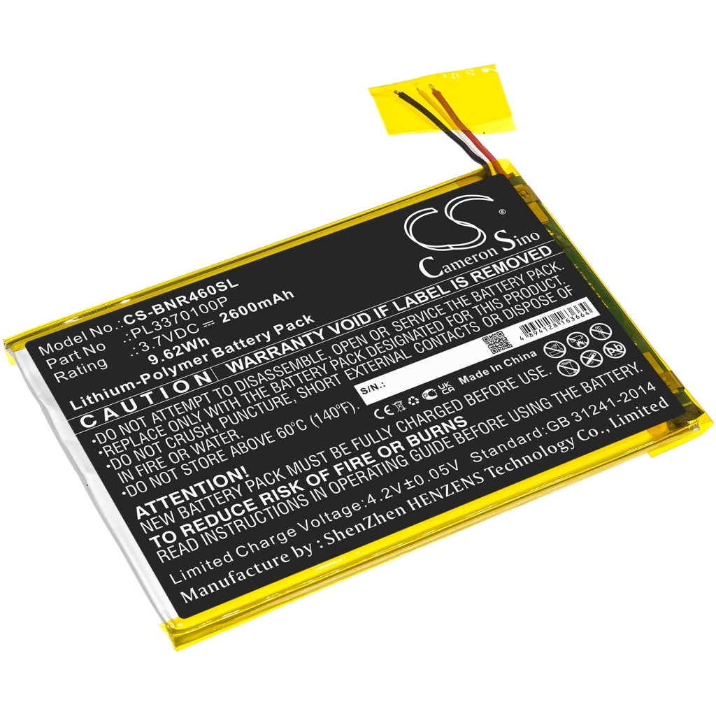 Tablet Battery Barnes & noble CS-BNR460SL