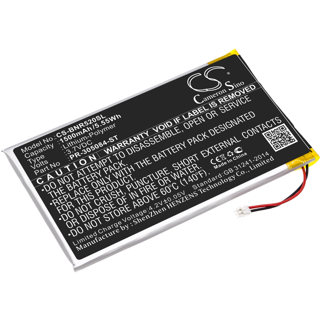 Compatible battery replacement for Barnes