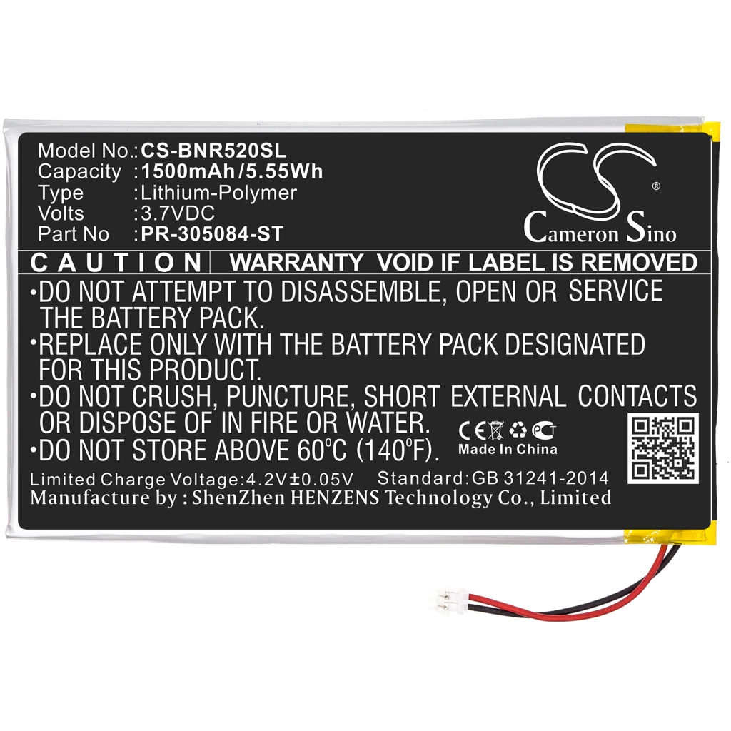 Compatible battery replacement for Barnes 