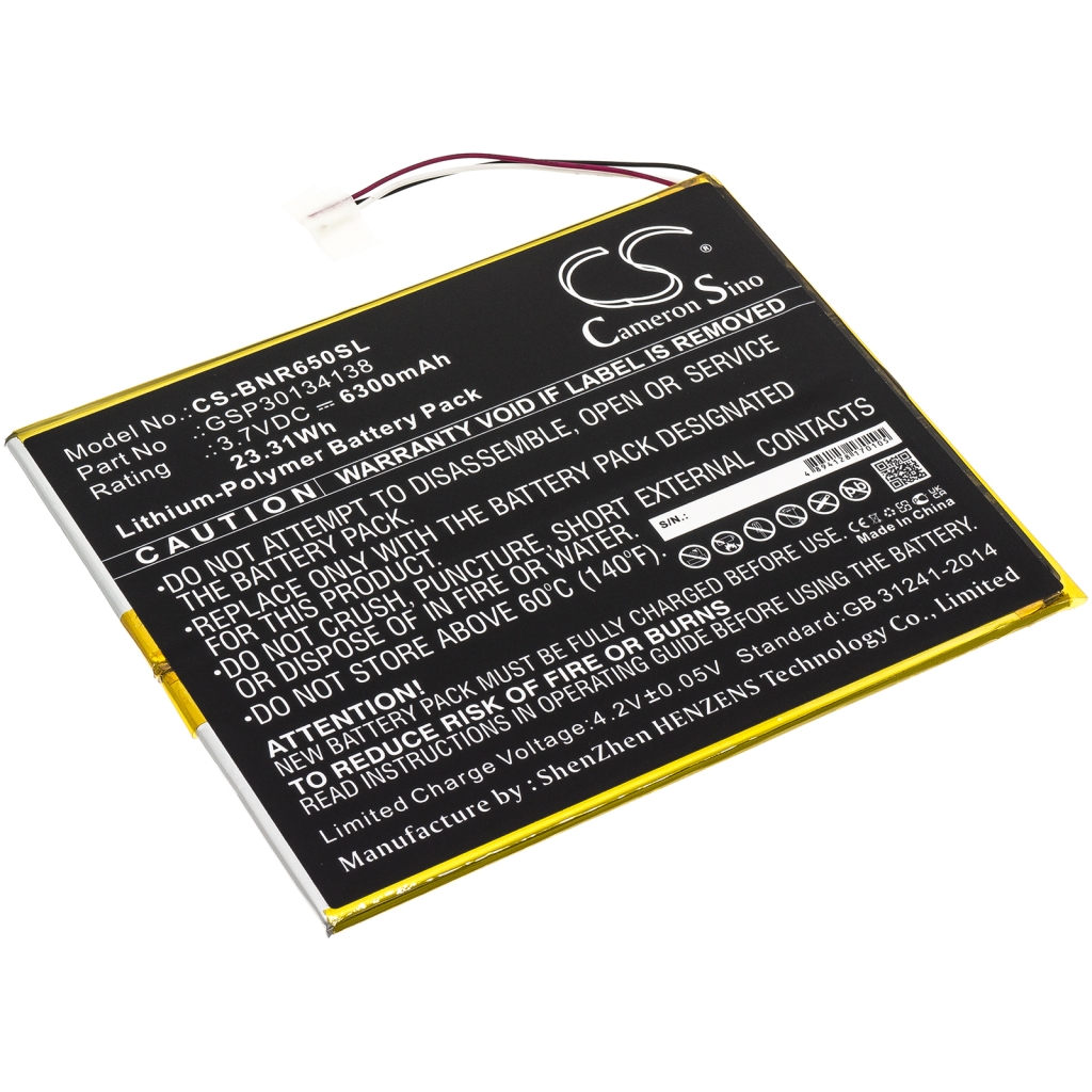 Tablet Battery Barnes & noble CS-BNR650SL