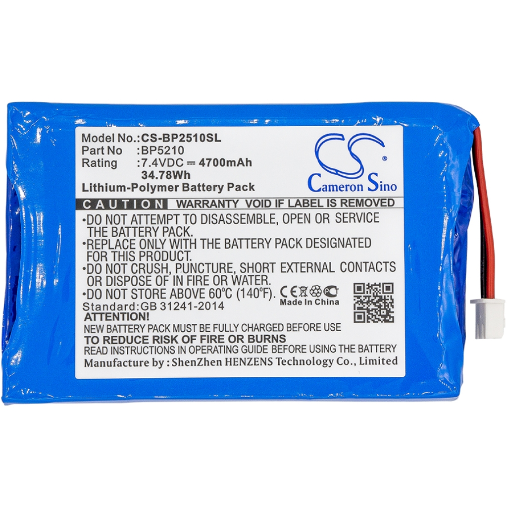 Compatible battery replacement for Bk precision BP5210