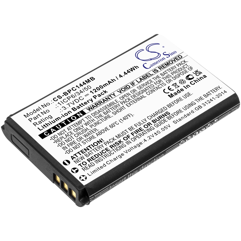 Compatible battery replacement for Babymoov 1ICP6/34/50