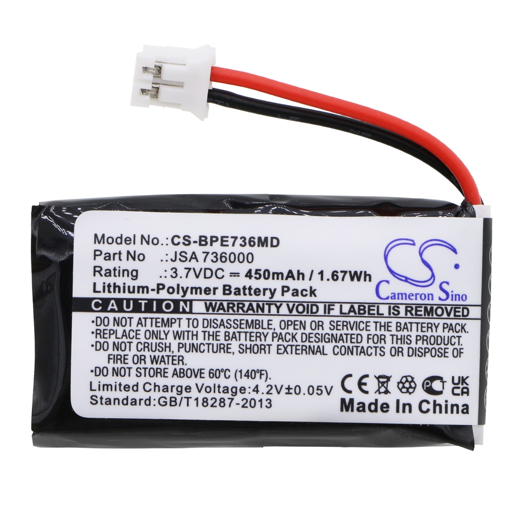 Compatible battery replacement for Biohit SA 736000