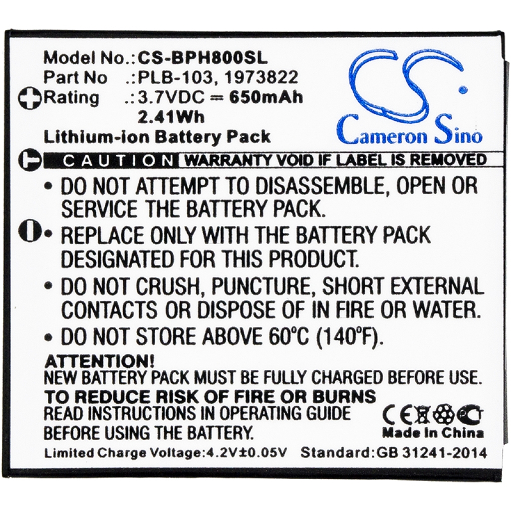 Batteries Batterie de casque d'écoute sans fil CS-BPH800SL