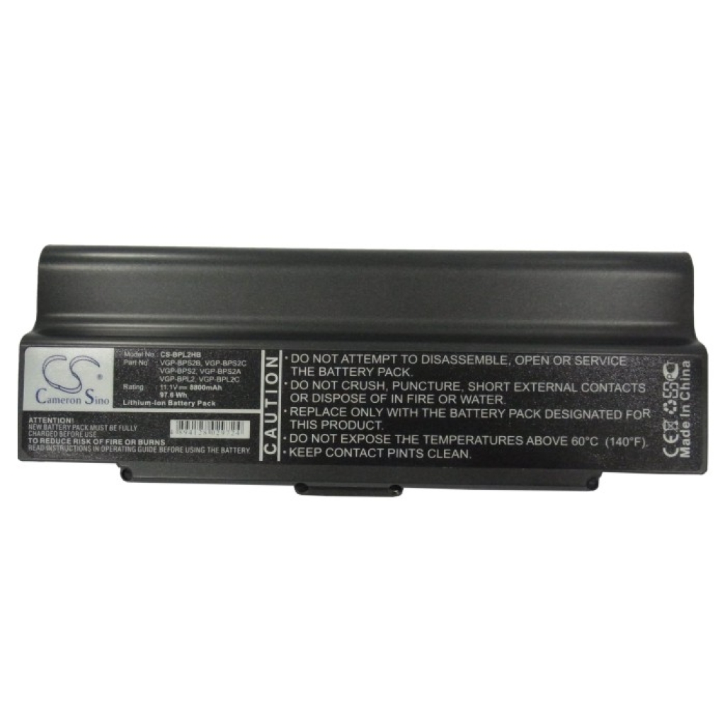 Batterie pour ordinateur portable Sony VAIO VGN-FJ66GP/ W (CS-BPL2HB)