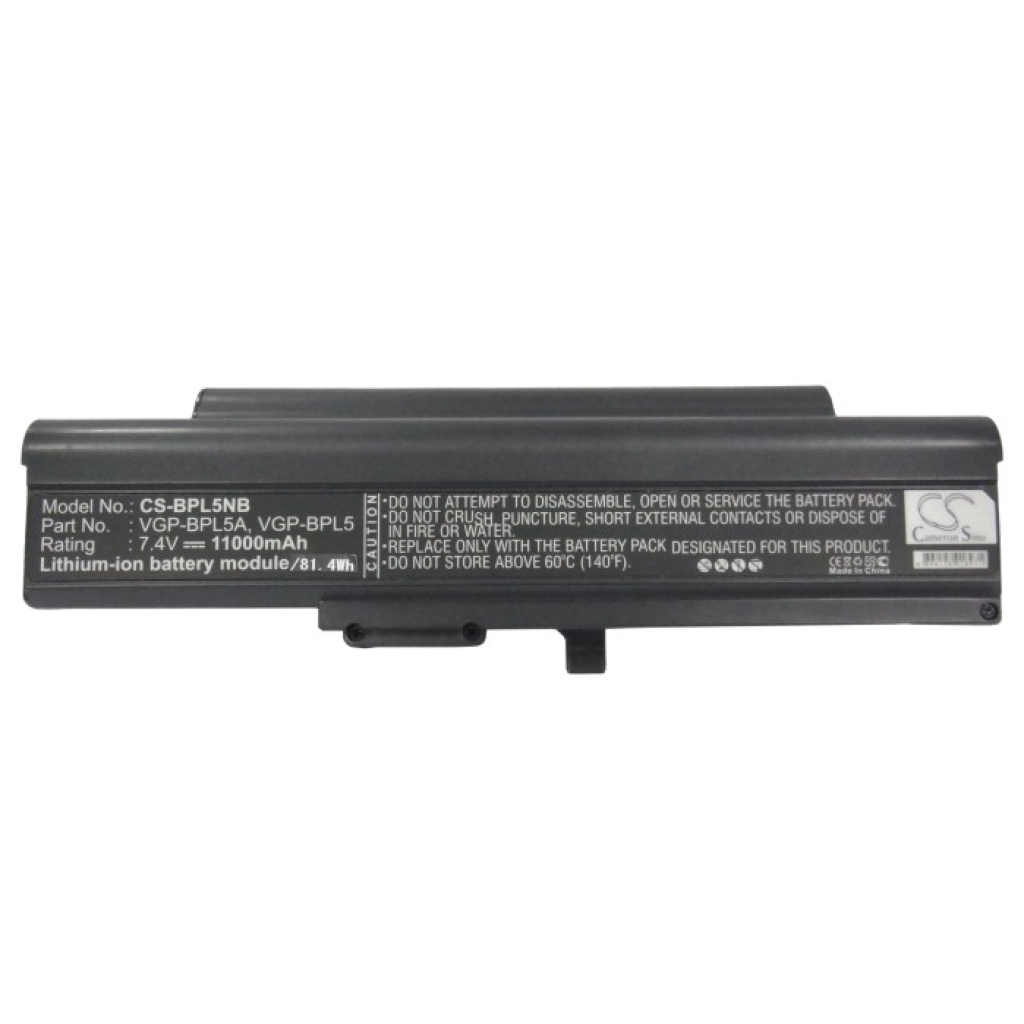 Batterie pour ordinateur portable Sony VAIO VGN-TXN25FN (CS-BPL5NB)