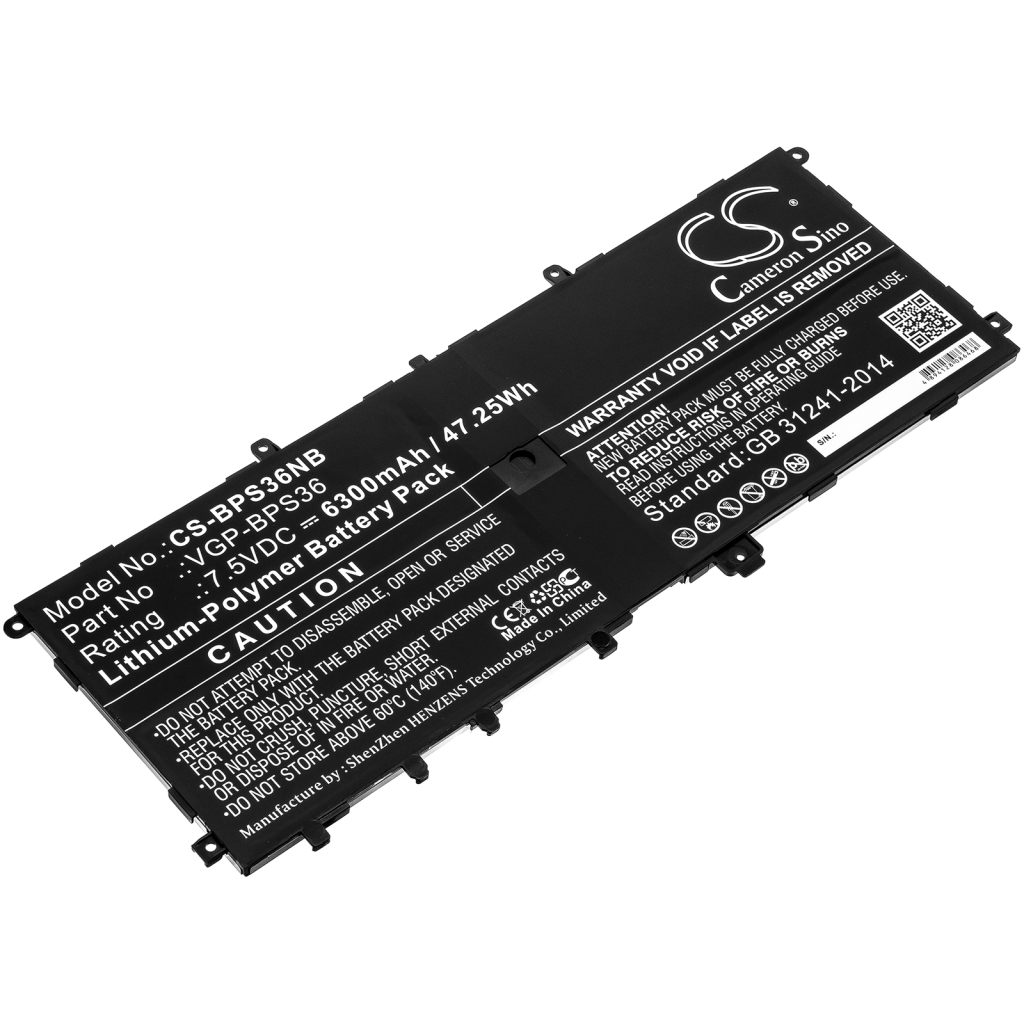 Batterie pour ordinateur portable Sony SVD13211CG (CS-BPS36NB)