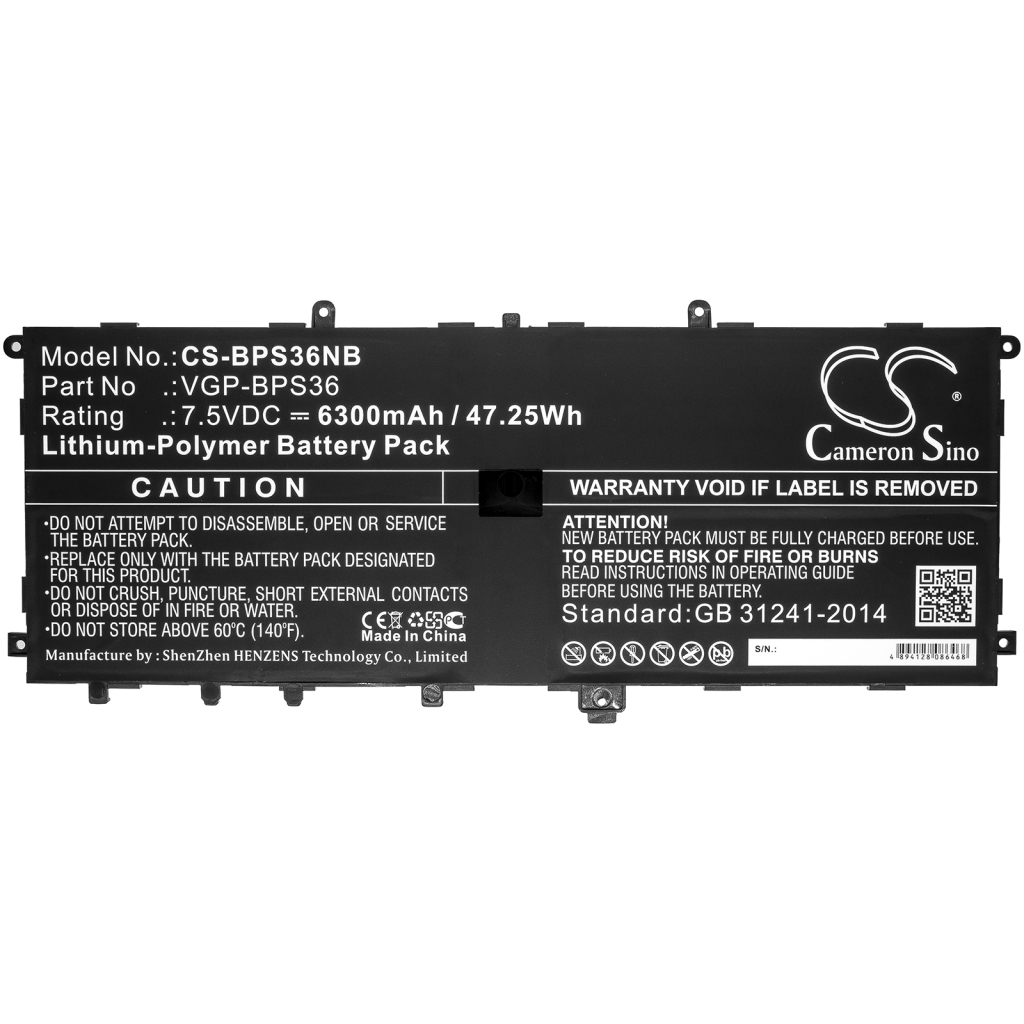 Batterie pour ordinateur portable Sony SVD132A14W (CS-BPS36NB)