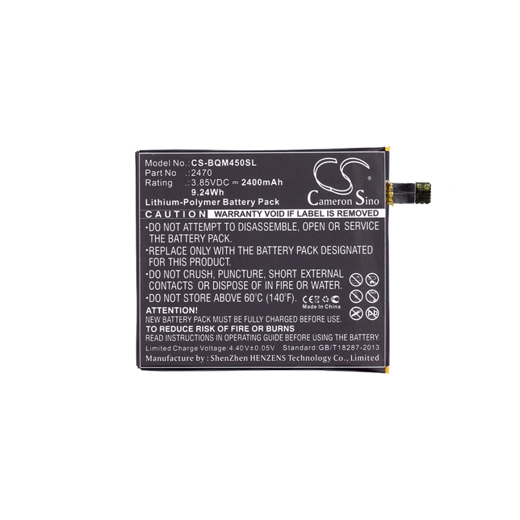 Compatible battery replacement for Bq 2470