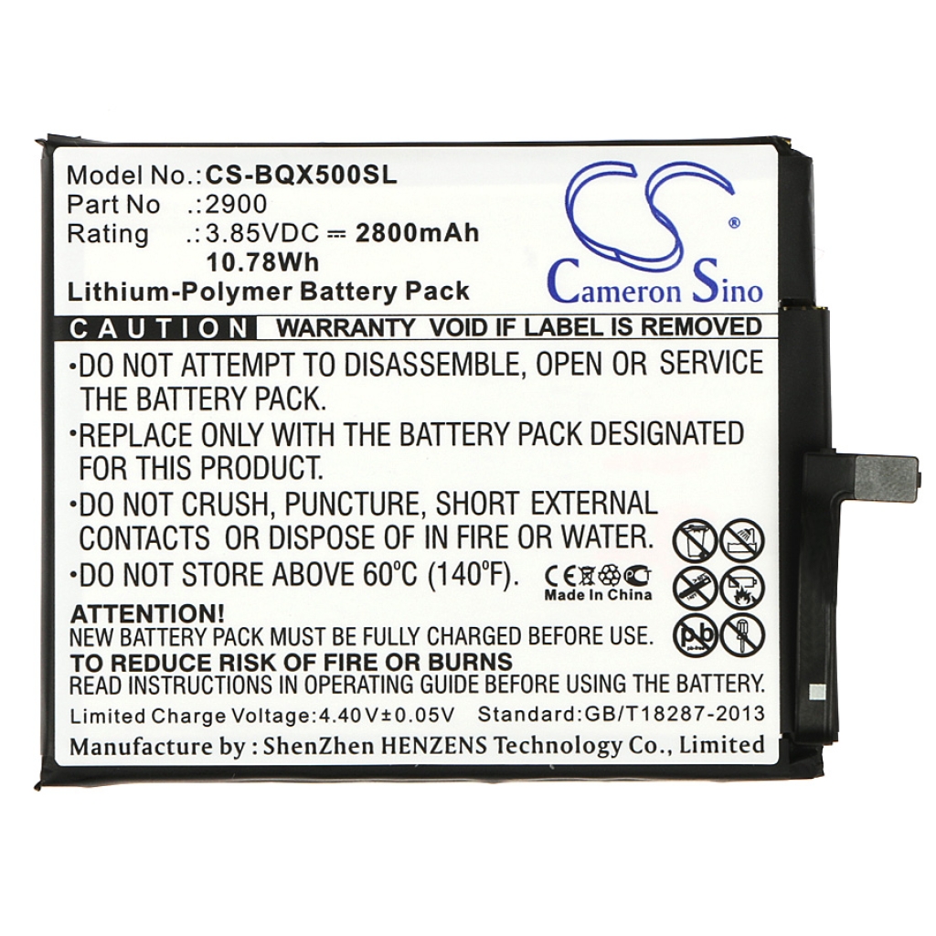 Compatible battery replacement for Bq 2900