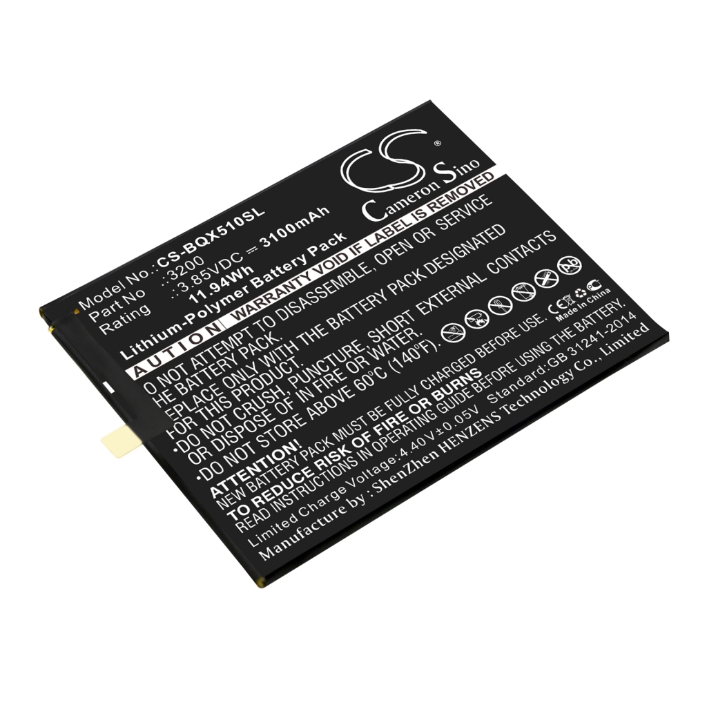 Compatible battery replacement for Bq 3200