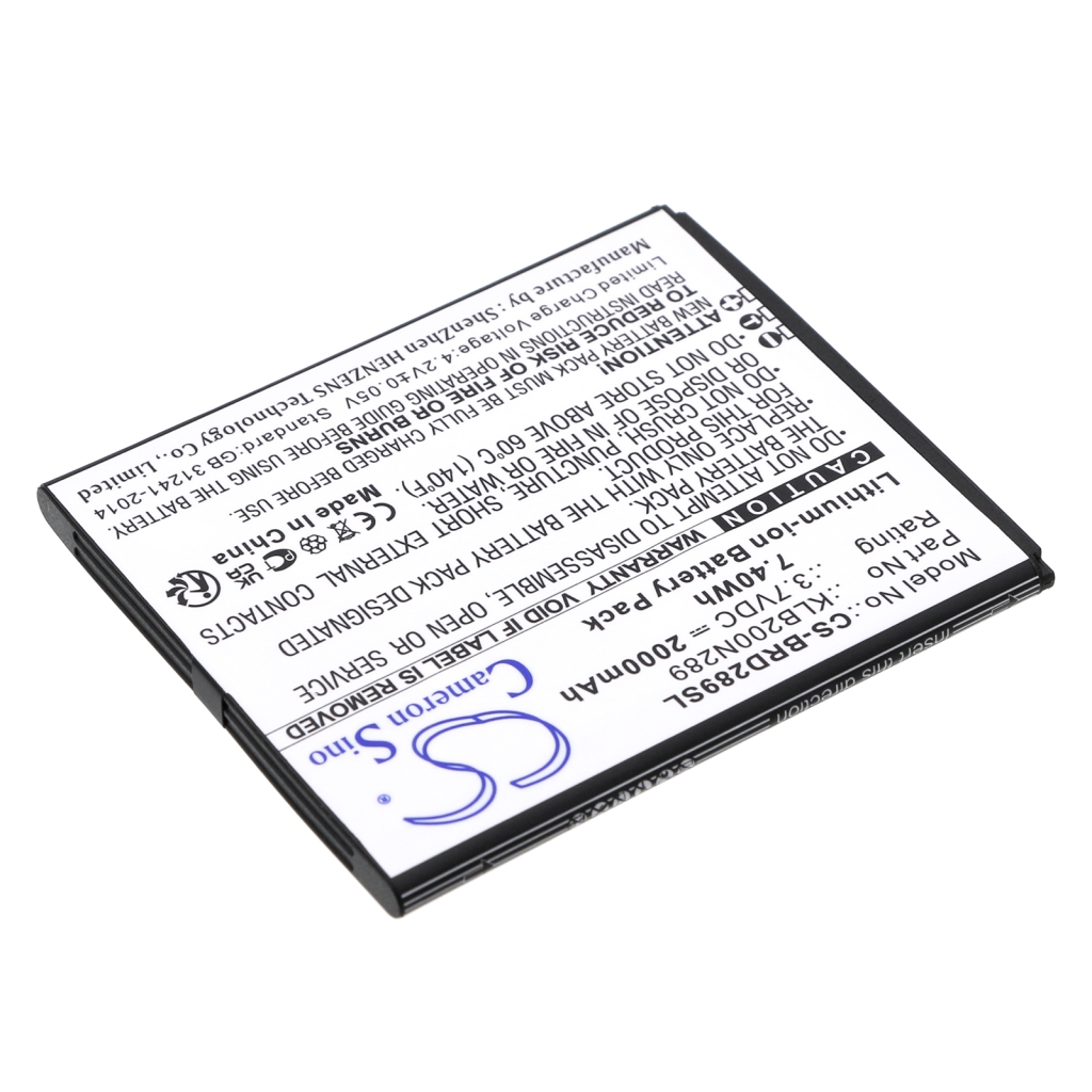 Compatible battery replacement for Brondi KLB200N289