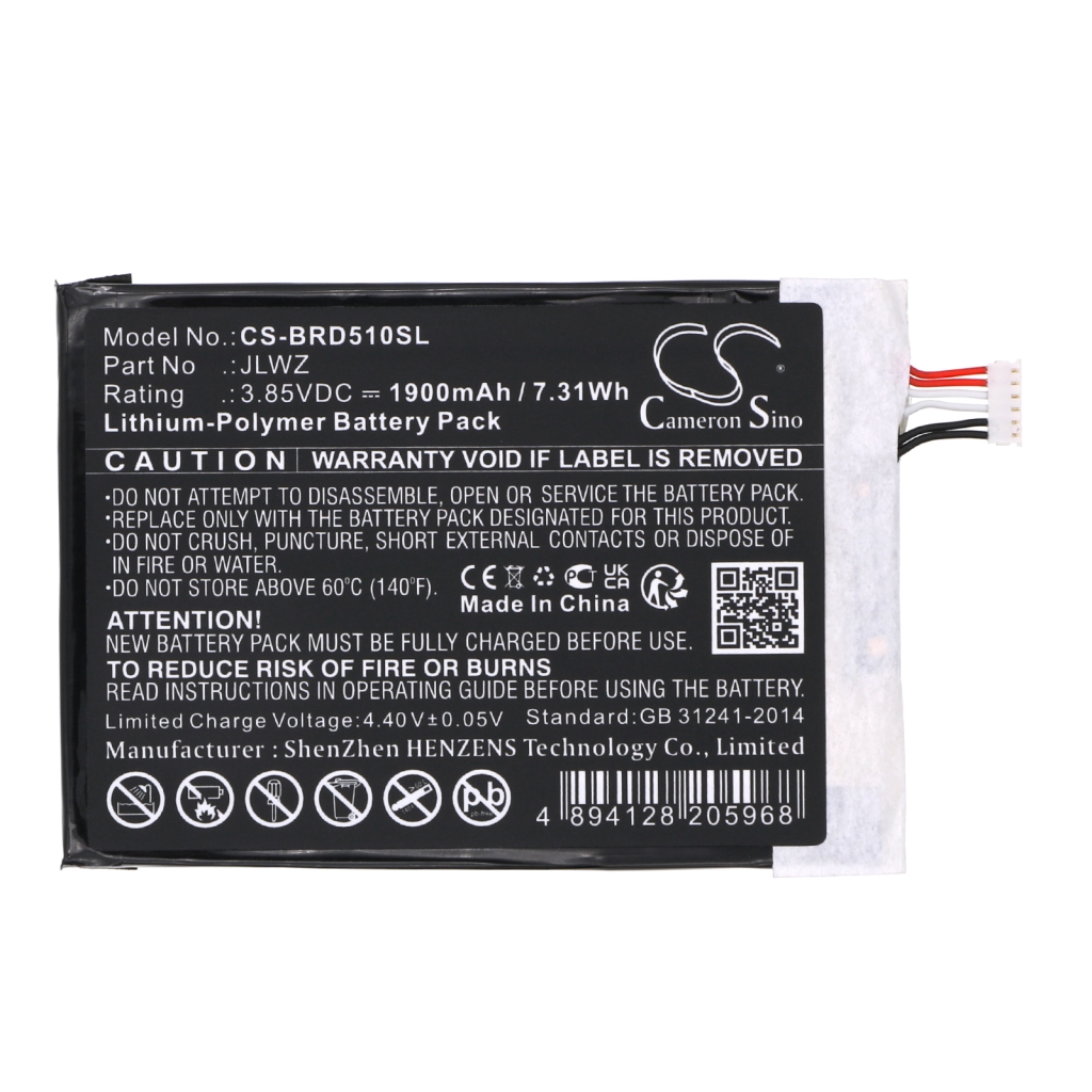 Compatible battery replacement for Brondi JLWZ