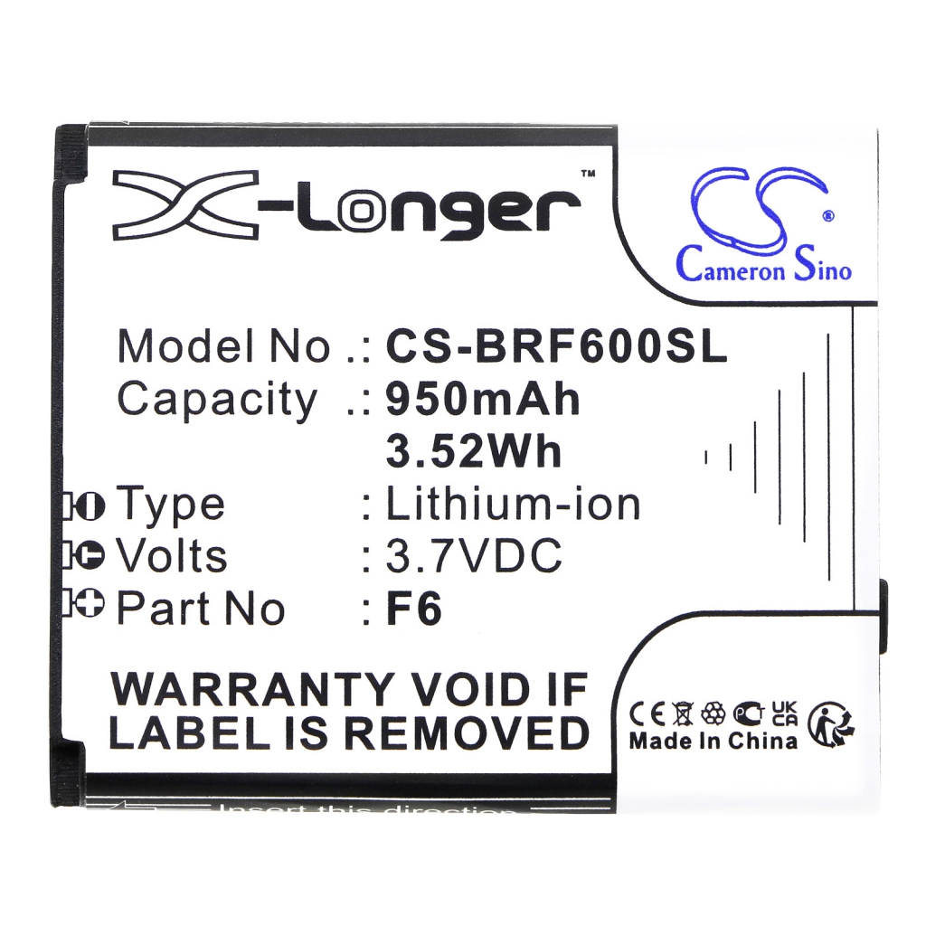 Batteries Remplace F6