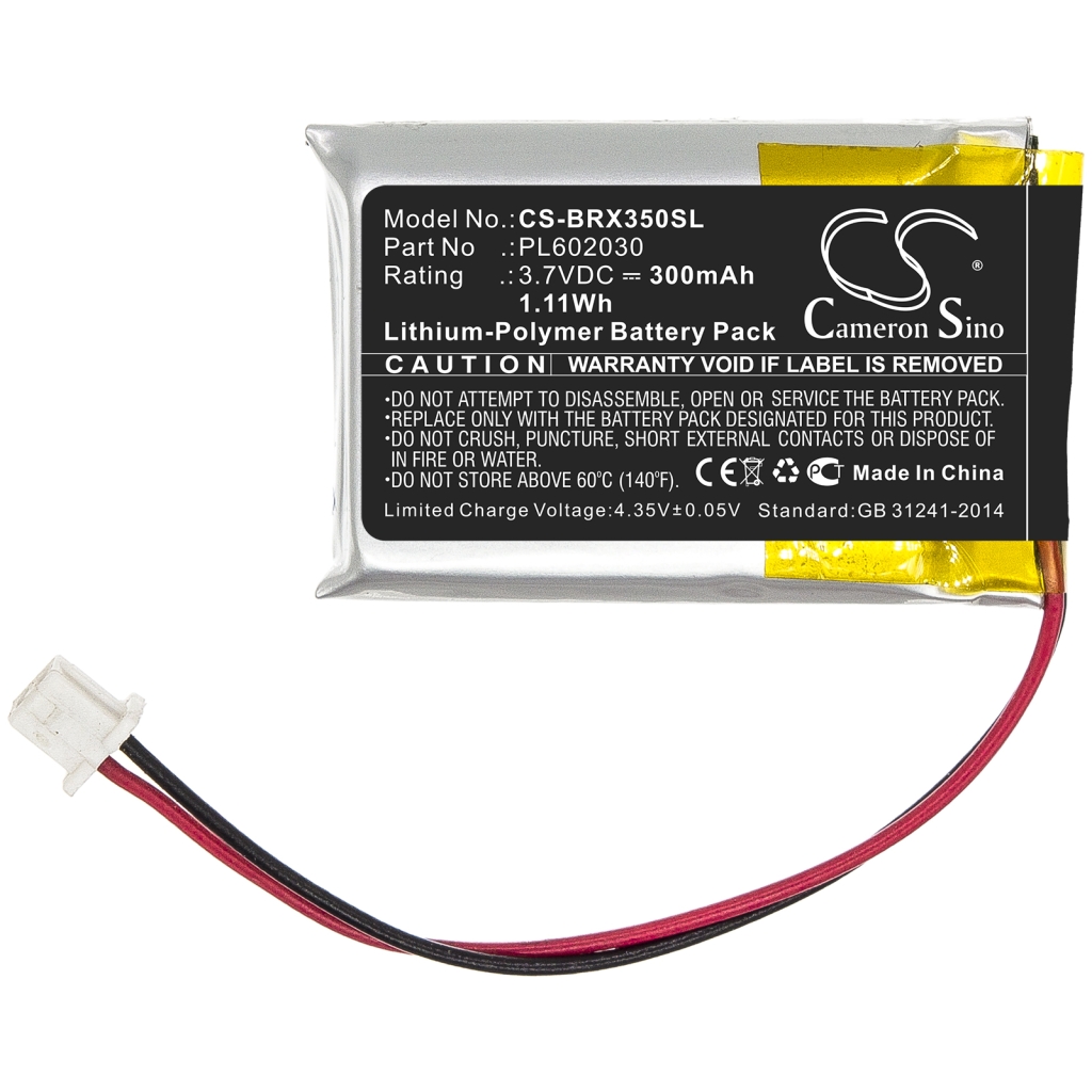 Compatible battery replacement for Blueparrott PL602030