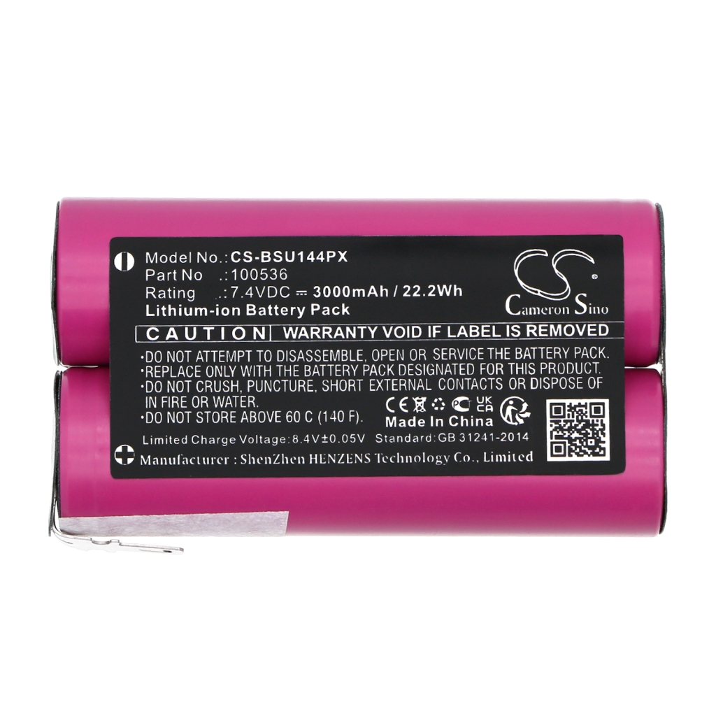 Compatible battery replacement for BOSCH 100536