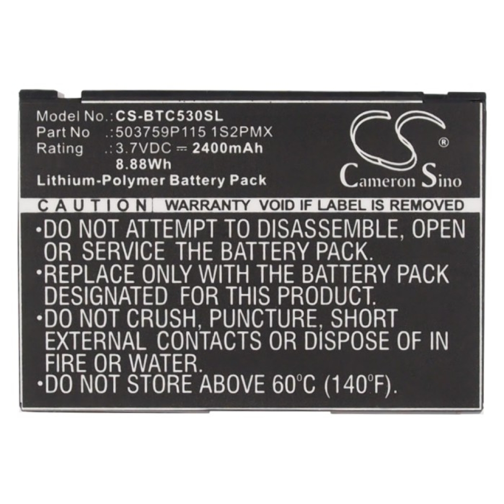 Batteries Remplace 503759P115 1S2PMX