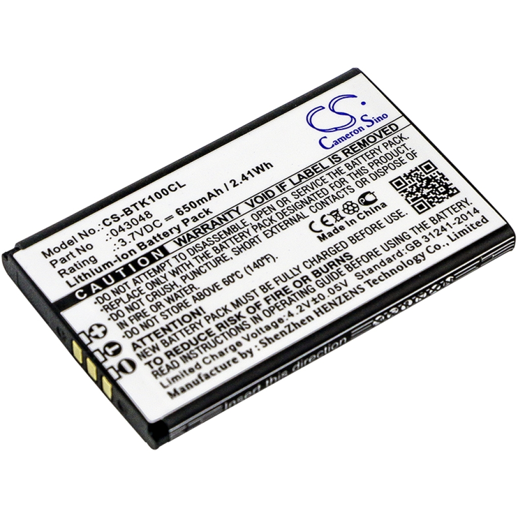 Batterie de téléphone sans fil Bt CS-BTK100CL