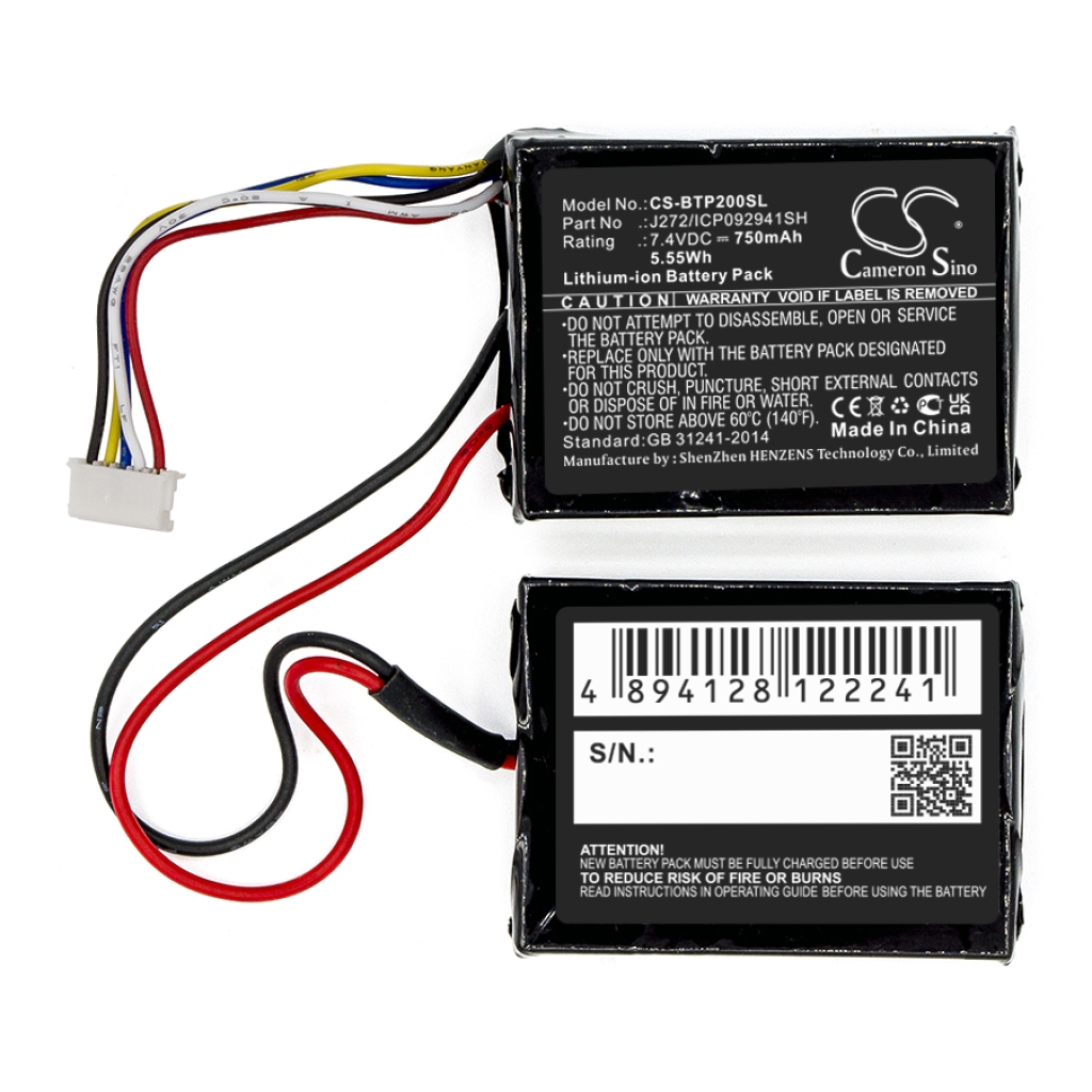 Compatible battery replacement for Beats J272/ICP092941SH