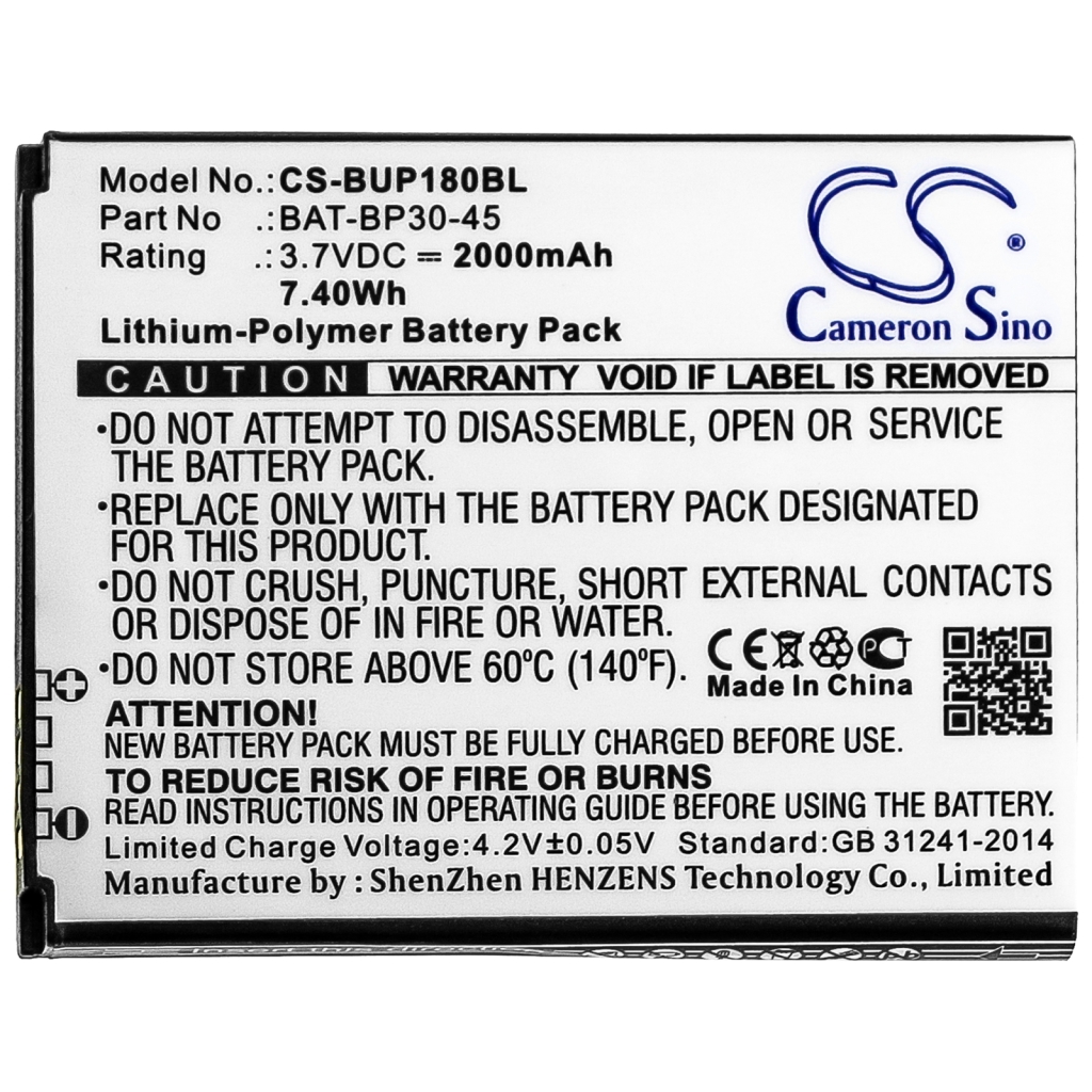 BarCode, Scanner Battery Bluebird CS-BUP180BL