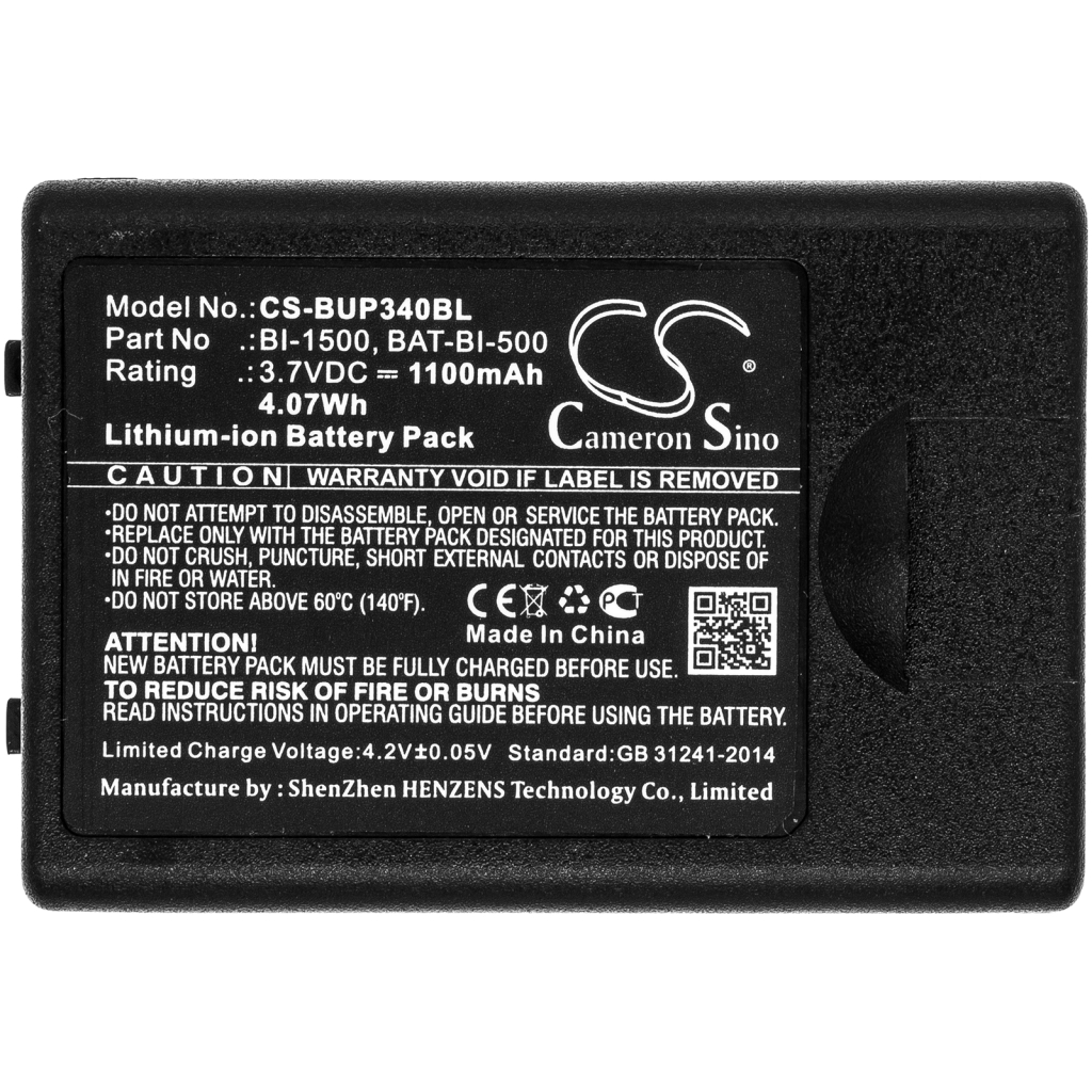 Code à barres, Scanner Batterie du scanner Bluebird CS-BUP340BL