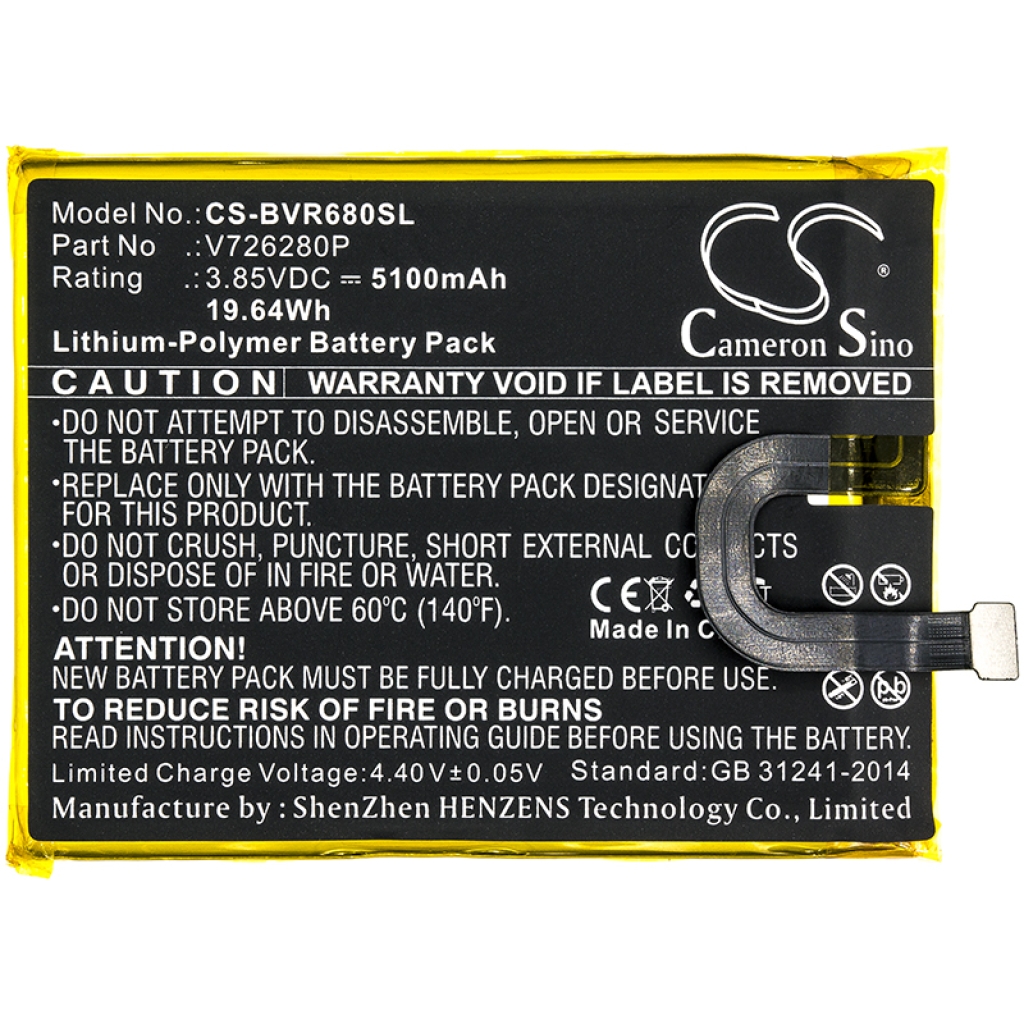 Battery Replaces V726280P