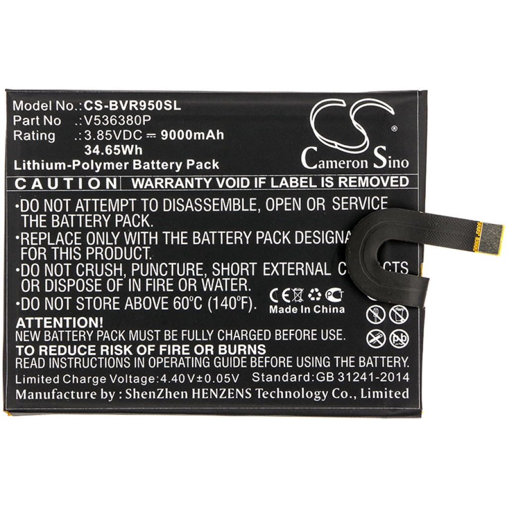 Compatible battery replacement for Blackview V536380P