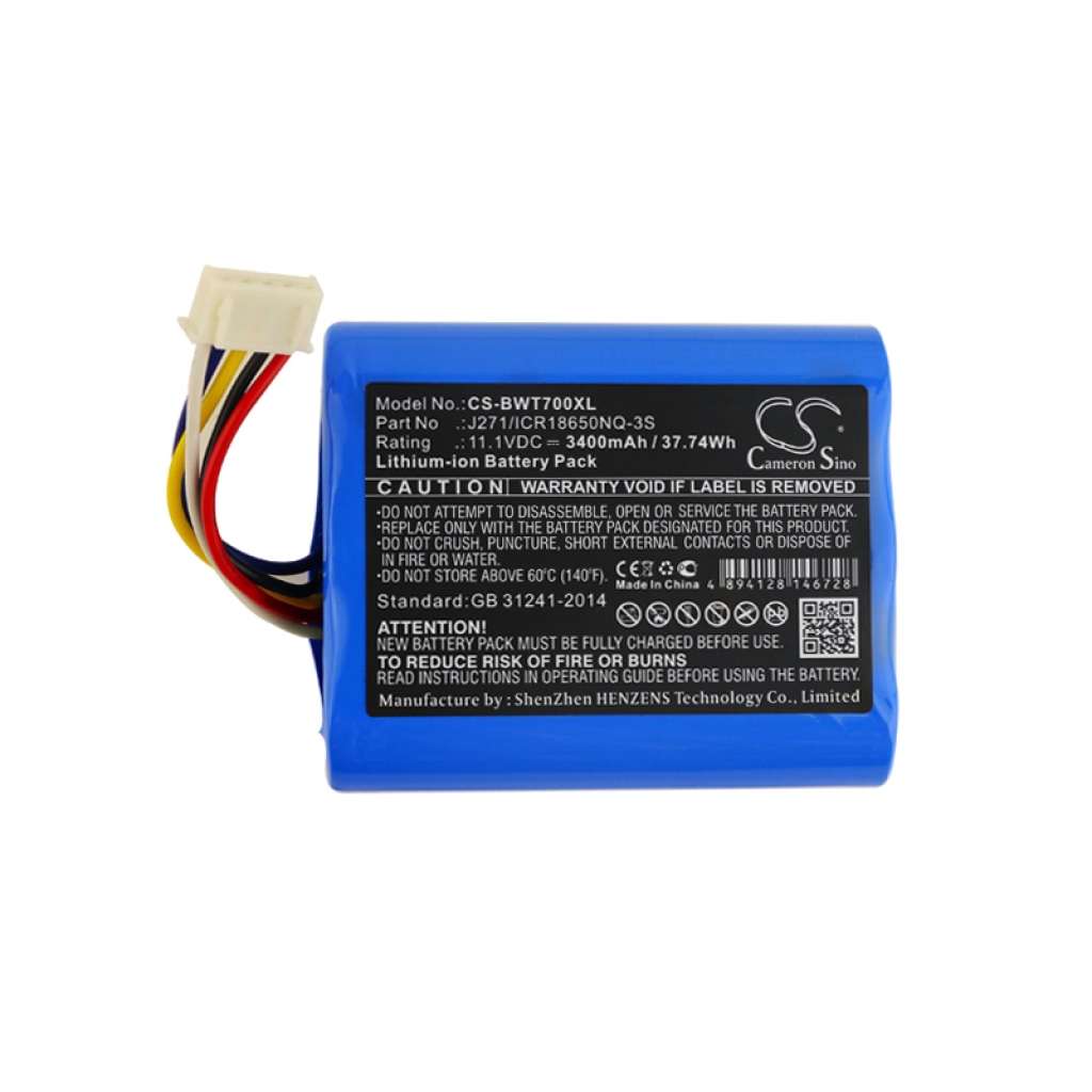 Compatible battery replacement for Bowers 