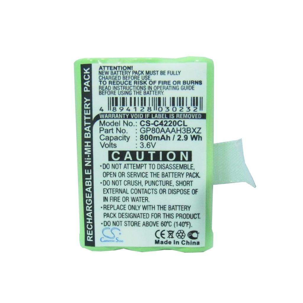 Compatible battery replacement for CLARITY GP80AAAH3BXZ