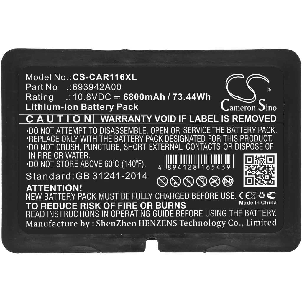 Compatible battery replacement for Chauvin arnoux 693942A00