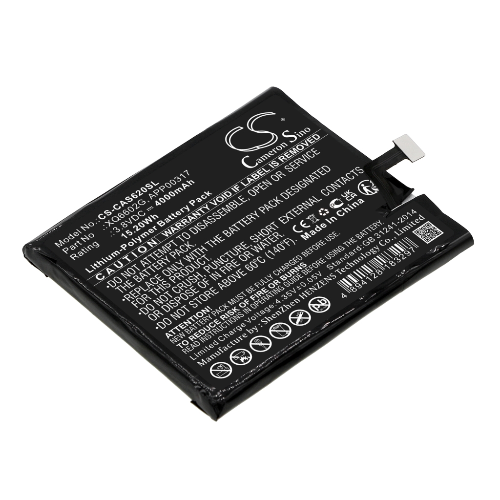 Compatible battery replacement for CAT XQ6602G