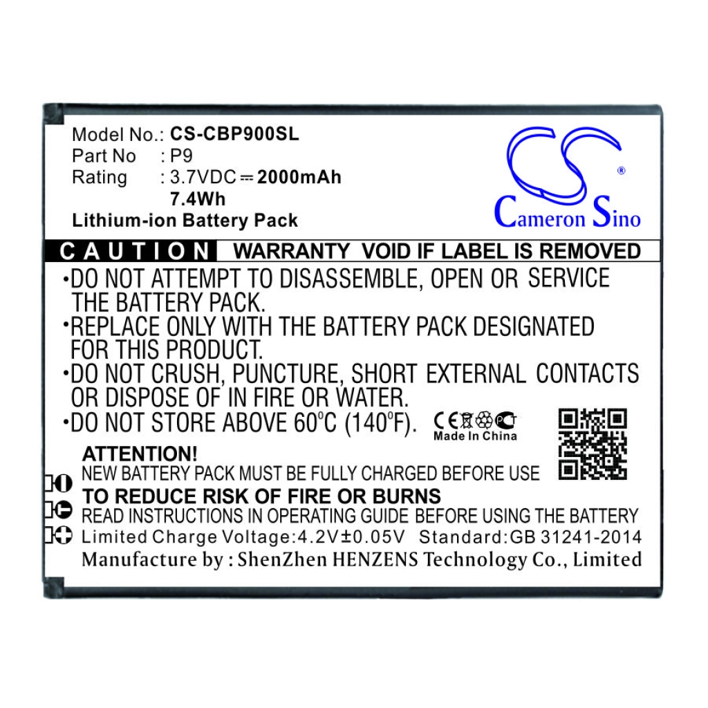 Mobile Phone Battery Cubot CS-CBP900SL