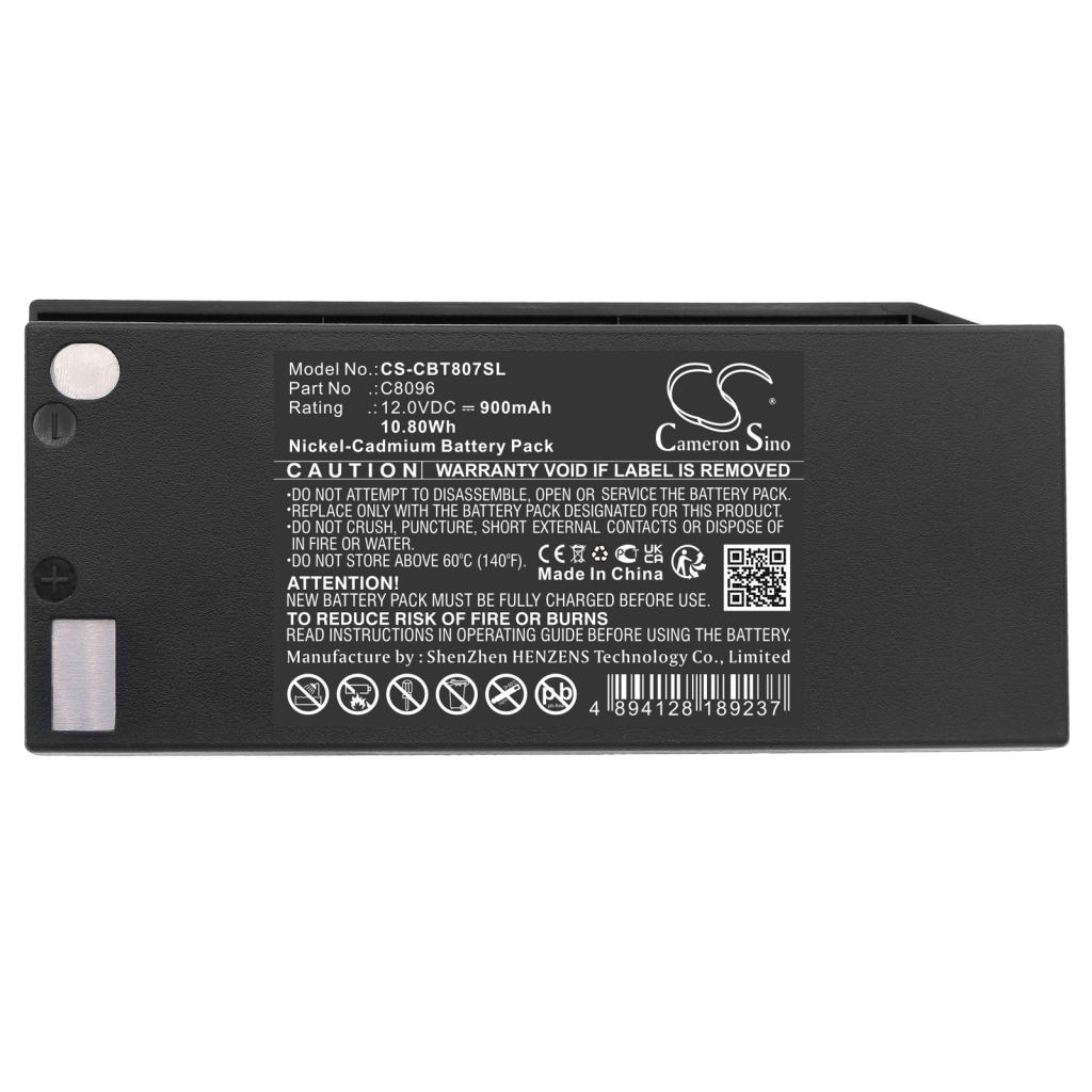 Remplacement de batterie compatible pour Cattron theimeg C8096