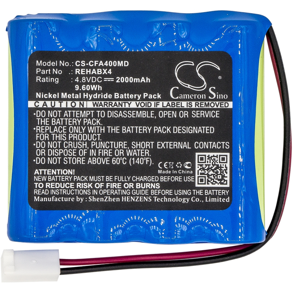 Remplacement de batterie compatible pour Cefar REHABX4