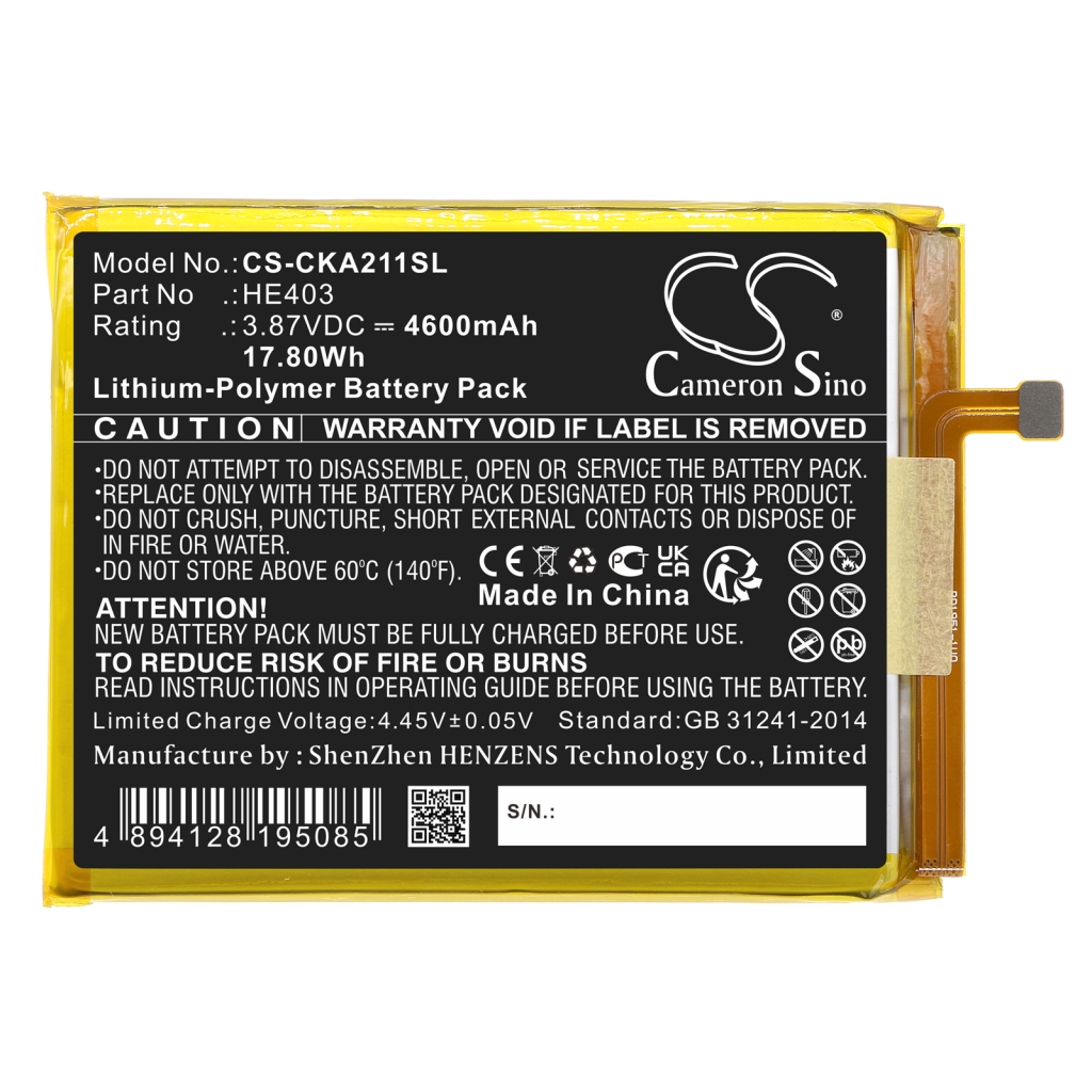 Compatible battery replacement for Cricket HE403