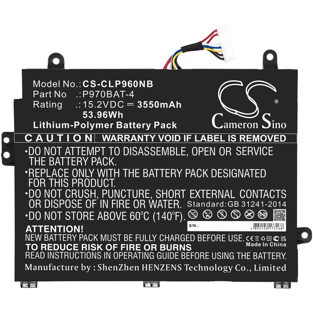 Notebook battery Sager CS-CLP960NB